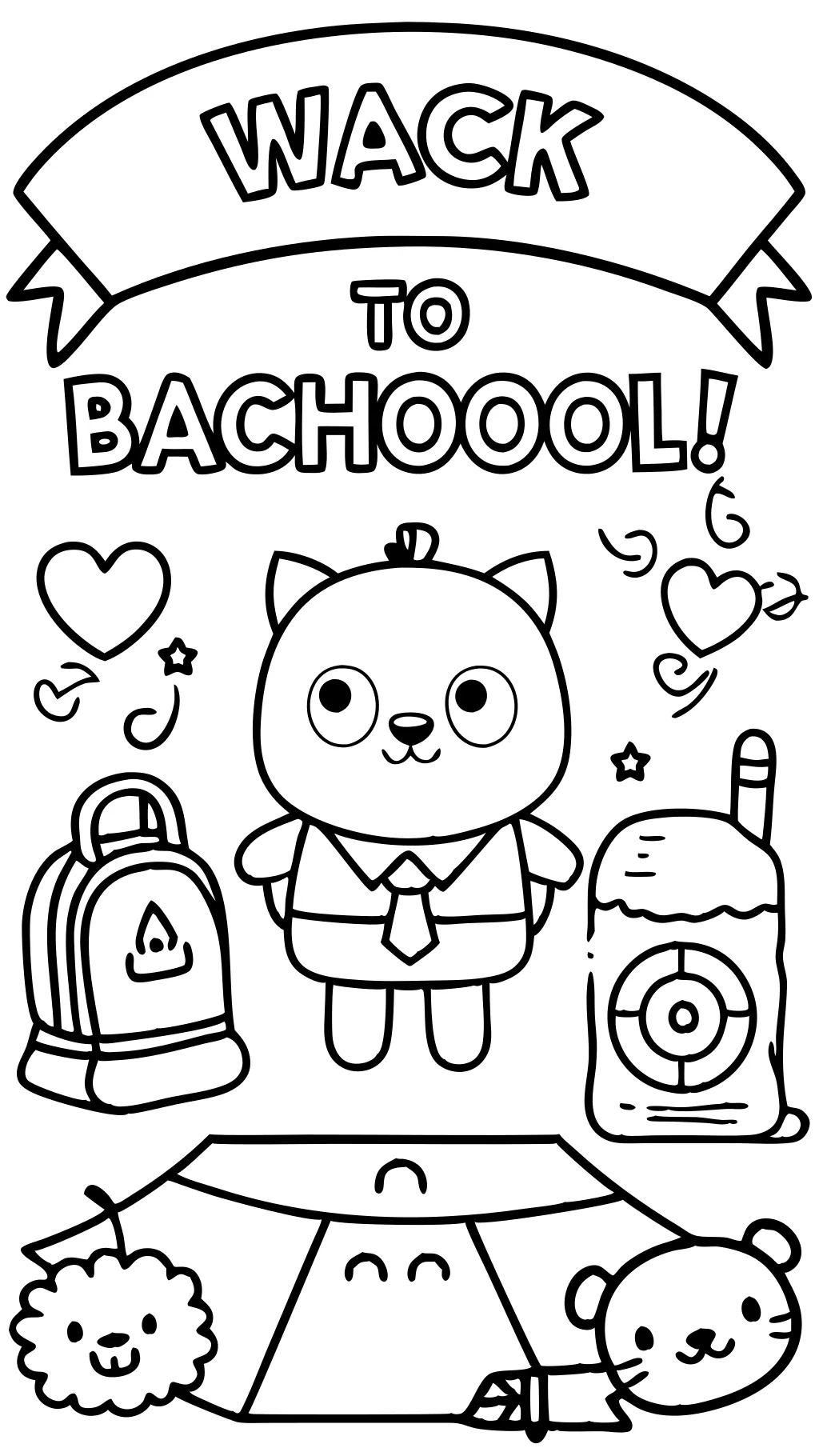 back to school coloring pages preschool